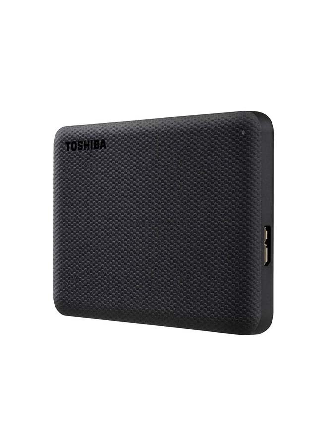 توشيبا - محرك أقراص ثابت محمول Canvio Advance سعة 1 تيرابايت بمنفذ USB 3.2 من الجيل الأول مع خاصية النسخ الاحتياطي التلقائي باللون الأسود - HDTCA10EK3AA - Image 1