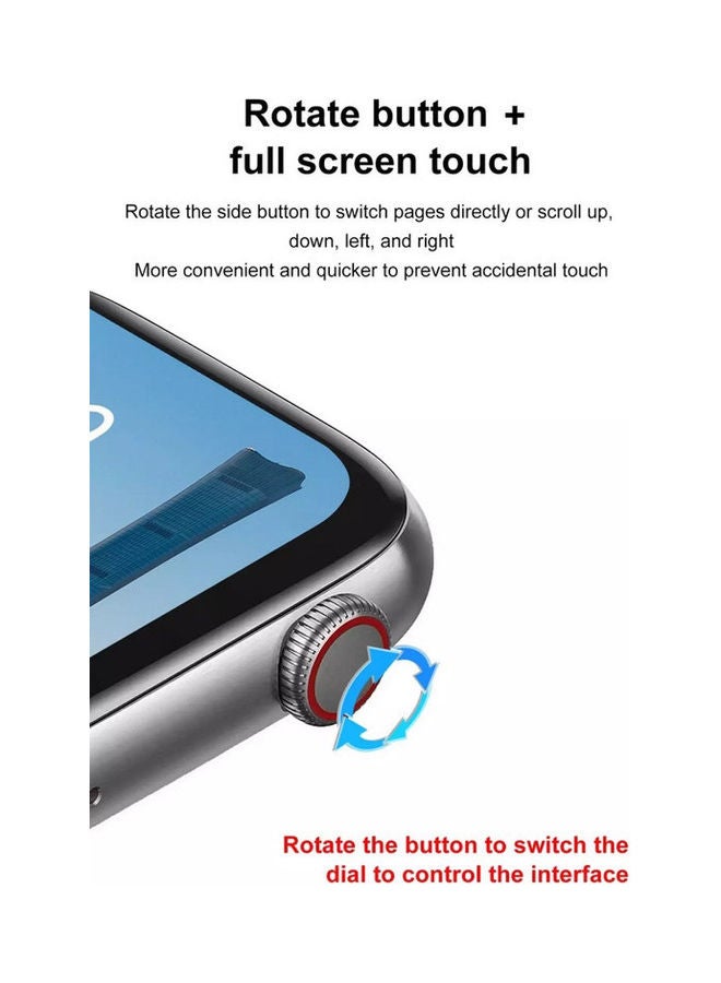 S12 Pro Series6 Full Screen Smart Watch With Bluetooth Calling Blue