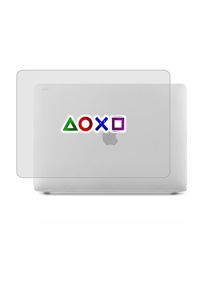 Theodor 2-Piece Protective Hardshell Rubberized Case Cover For MacBook Pro Silver - Image 1