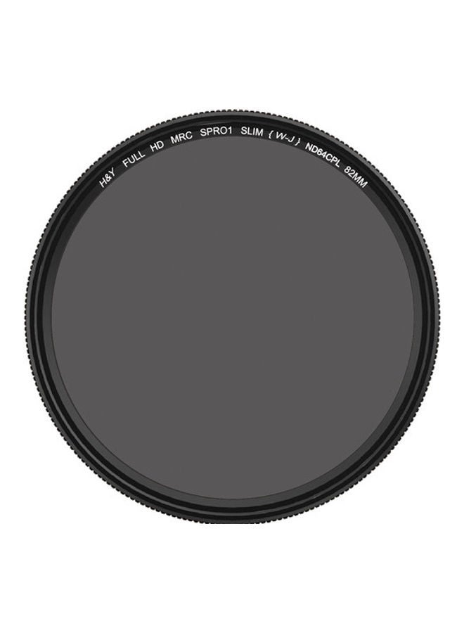 H&Y HD MRC Circular ND64+CPL Filter 72mm Black 