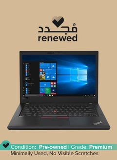 Renewed - Thinkpad T480 (2020) Laptop With 14-Inch Display, Intel Core i7 Processor/8th Gen/16GB RAM/512GB SSD/Intel HD Graphics With English Keyboard English Black