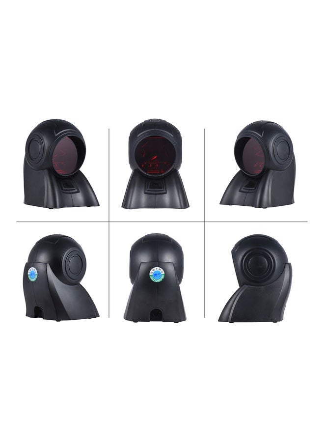 ماركة غير محددة - 20 خطًا متعدد الاتجاهات 1D USB Orbit Barcode Reader قارئ المسح التلقائي باللون الأسود أسود - Image 1