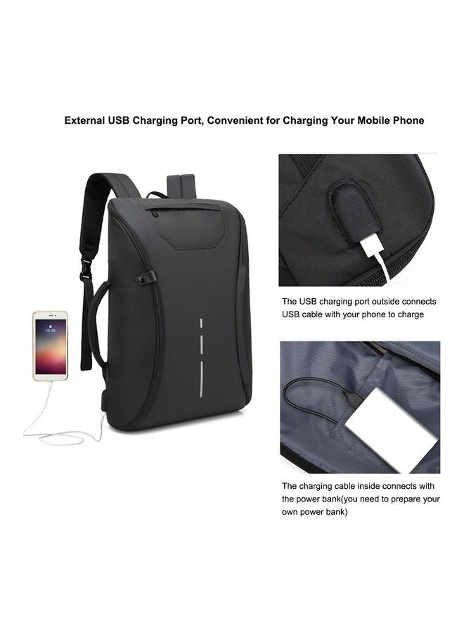 Stylish Laptop Backpack Black  - Image 4