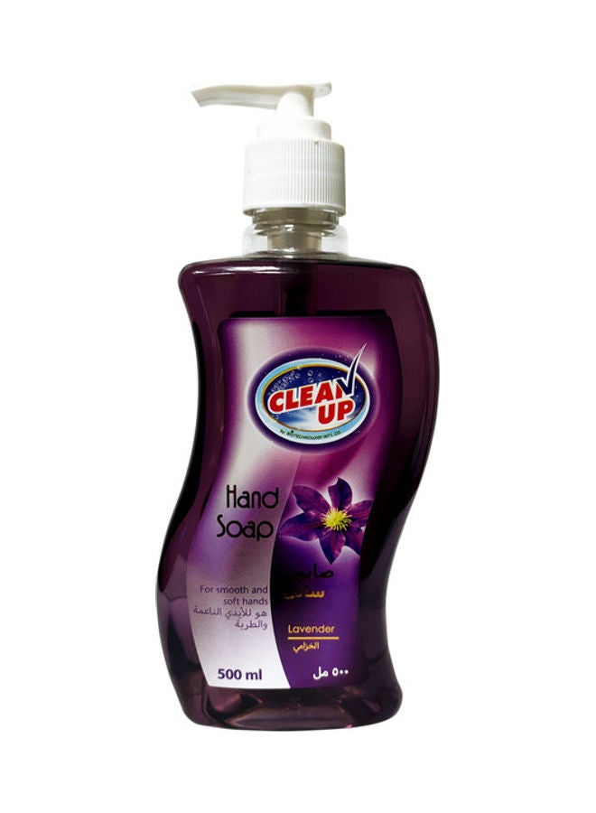 CLEAN UP 5-Piece Hand Soap Lavender Purple 500ml - Image 2