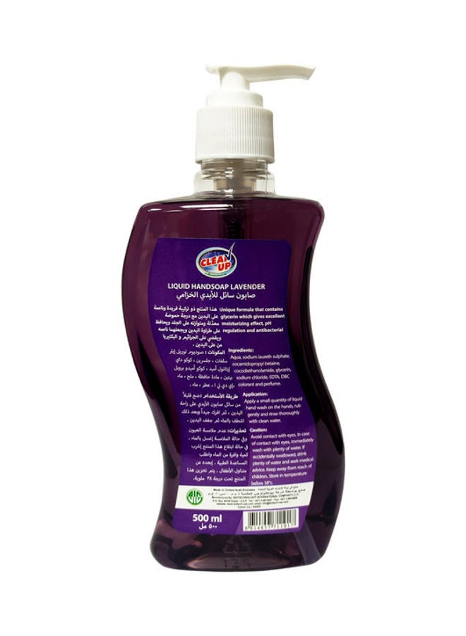 CLEAN UP 5-Piece Hand Soap Lavender Purple 500ml - Image 3