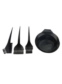 PRIME Hair Colour Dye Bowl And Comb Brush Set Black  - Image 1