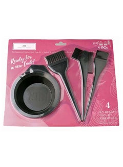 PRIME Hair Colour Dye Bowl And Comb Brush Set Black  - Image 2