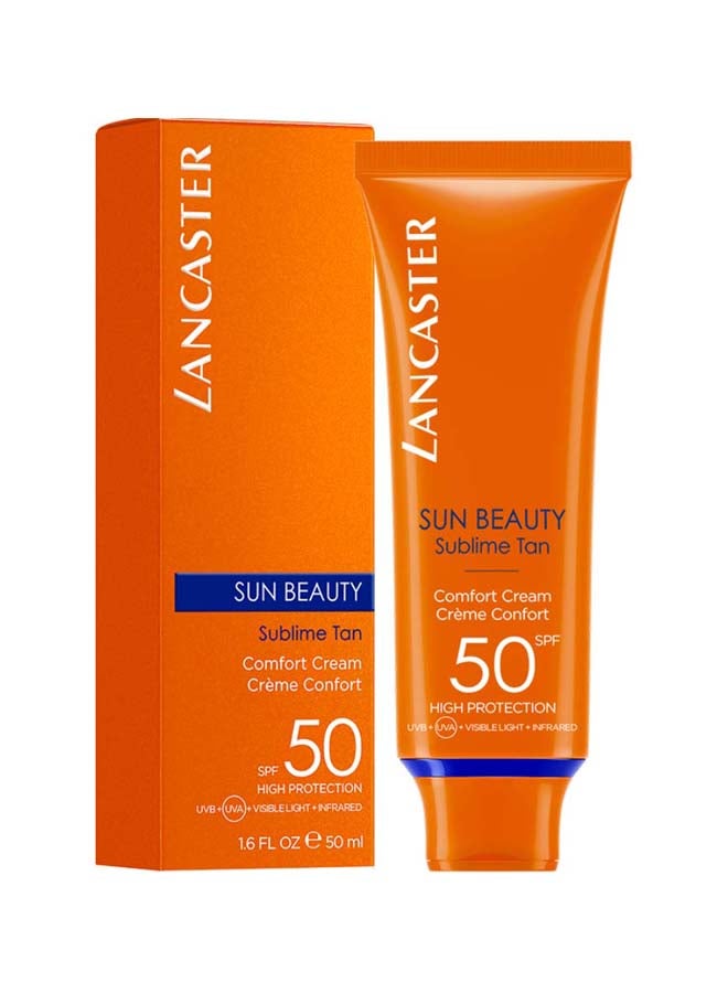 Lancaster Sun Beauty Comfort Touch Cream Gentle Tan SPF 50 50ml - Image 2