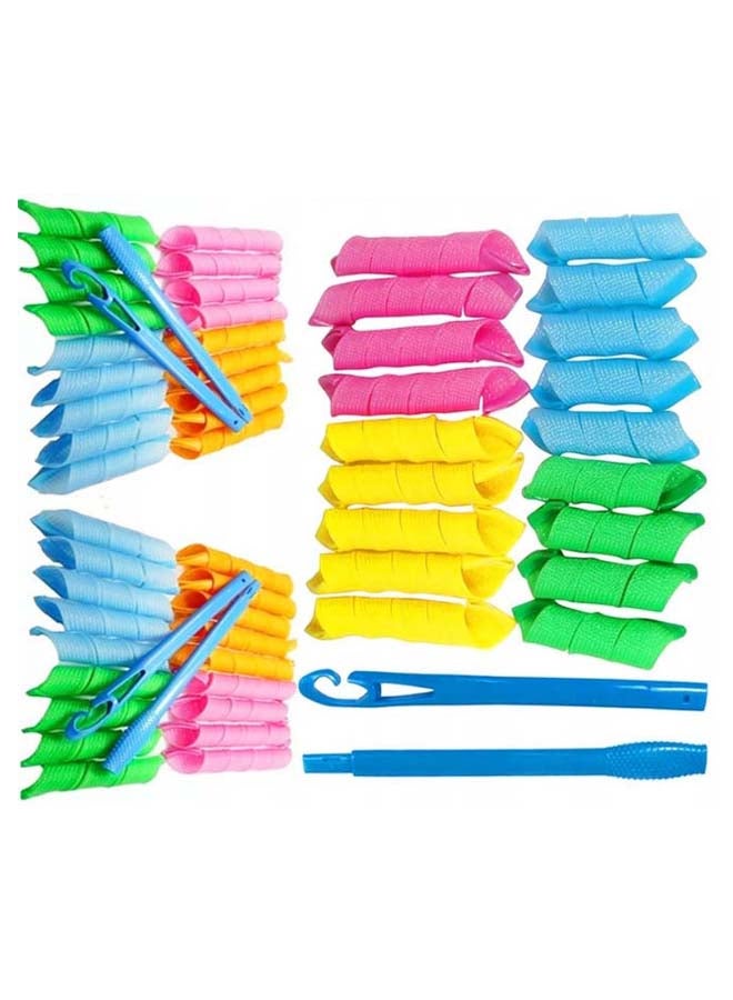 Magic Leverag 18-Piece DIY Hair Curler Set Yellow/Blue/Green - Image 2