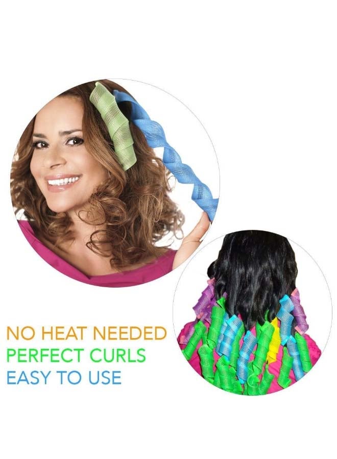 Magic Leverag 18-Piece DIY Hair Curler Set Yellow/Blue/Green - Image 3