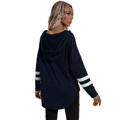 HALAMODO Stylish Hoodie Blue/White  - Image 2