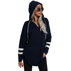 HALAMODO Stylish Hoodie Blue/White  - Image 1