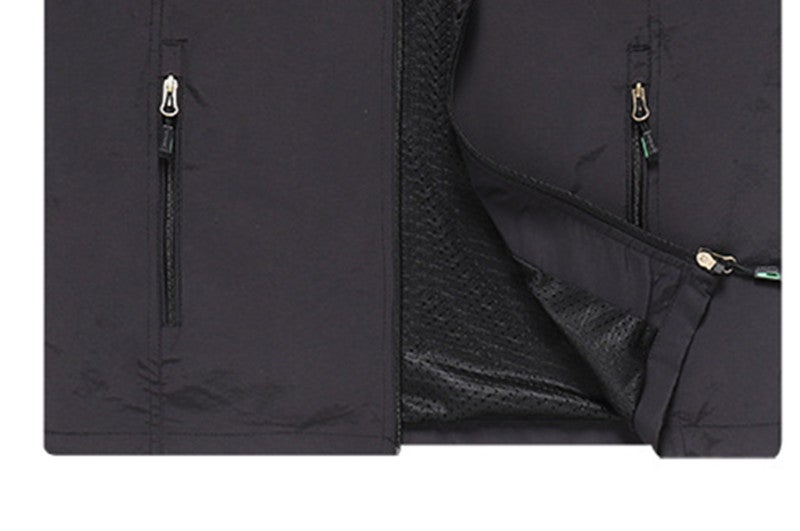 HALAMODO - Outdoor Photography Loose Mesh Vest Black - Image 1