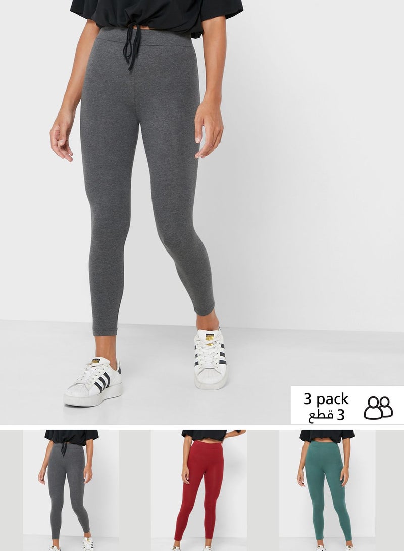 Ginger Basics - 3 Pack Of Essential Leggings Multicolour - Image 1
