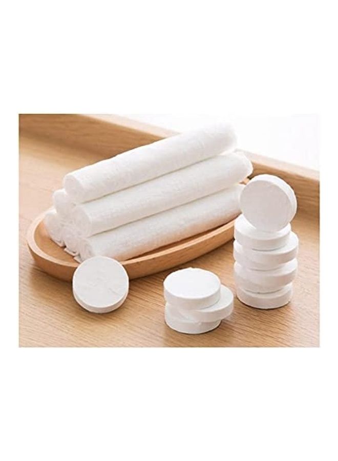 100-Piece Compress Tissue Towel White 4.5x1cm - Image 2