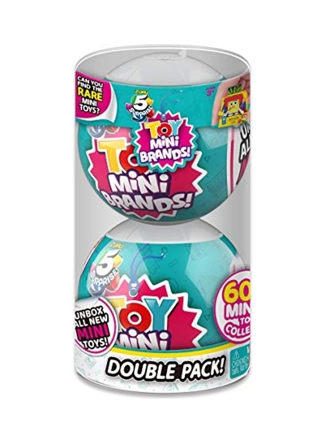 5 Surprise Pack Of 2 Toys Mystery Capsule Miniatures  - Image 1