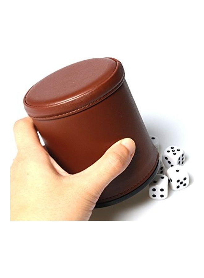 RERIVER Leather Cup With 5 Dice Set  - Image 4
