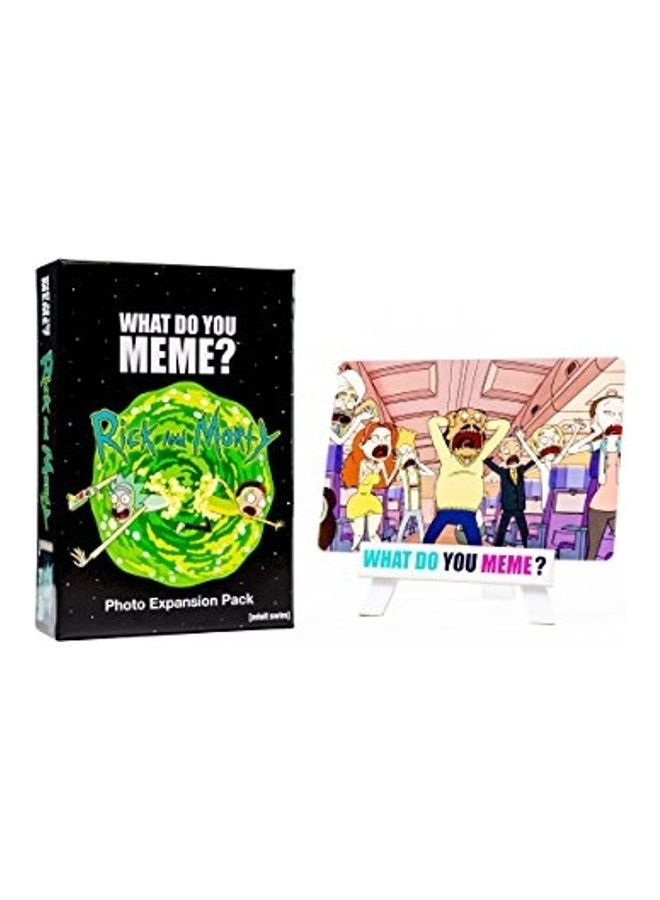 WHAT DO YOU MEME? - Rick And Morty Photo Expansion Card Game Set - Image 1