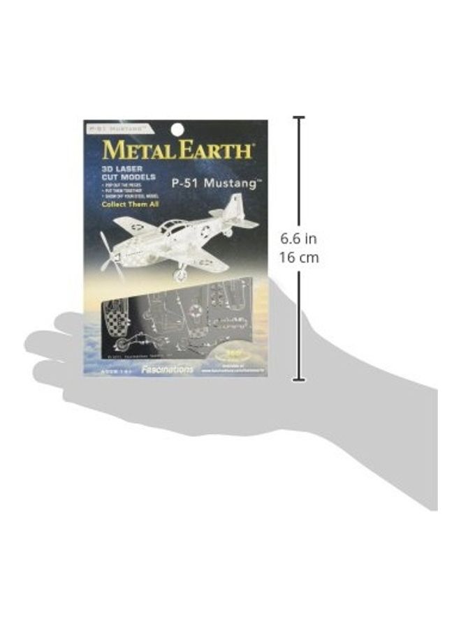 Fascinations Metal Earth Airplane 3D Model Kit - Image 4