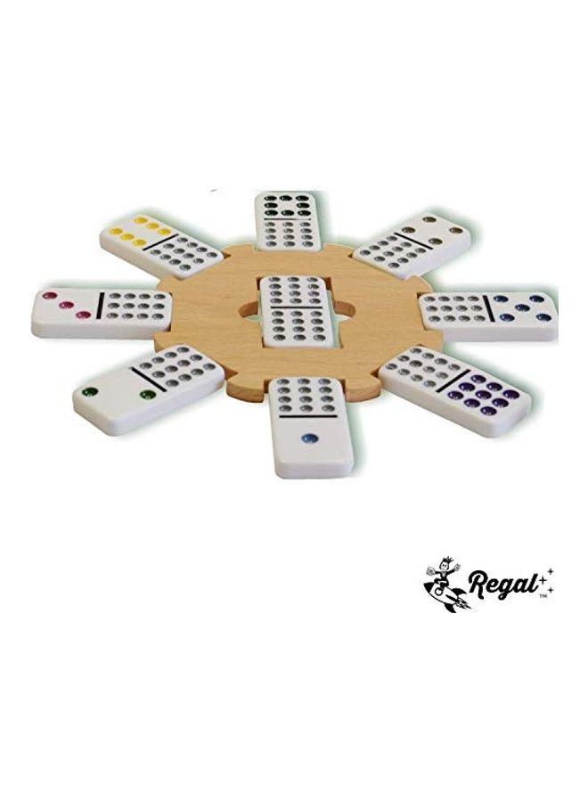 ريجال جيمز - Dot Dominoes Mexican Train Game Set 3x7.75x4.75inch - Image 1