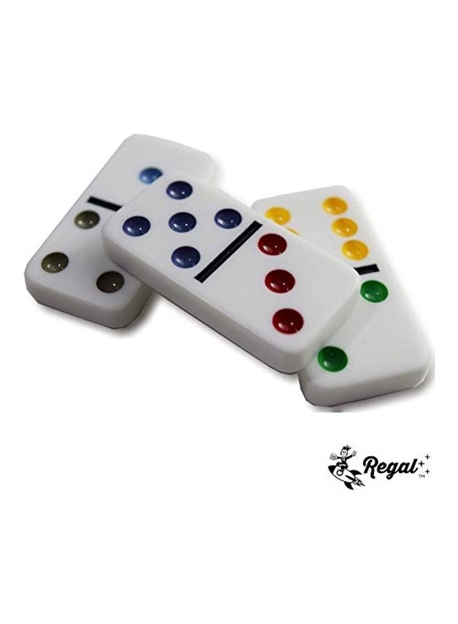 ريجال جيمز - Dot Dominoes Mexican Train Game Set 3x7.75x4.75inch - Image 1