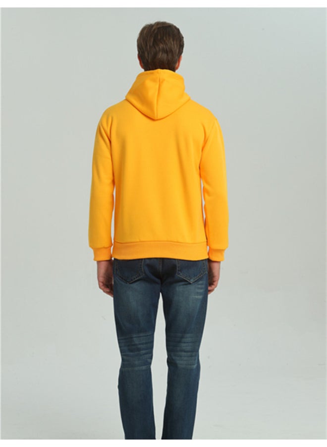 HALAMODO Pure Cotton Hoodie Yellow  - Image 2