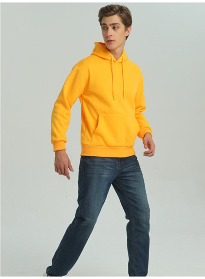 HALAMODO Pure Cotton Hoodie Yellow  - Image 3