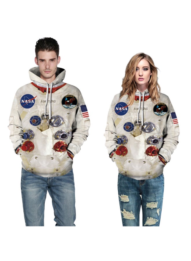 HALAMODO Spacesuit Digital Printing Hooded Pullover Multicolour  - Image 3