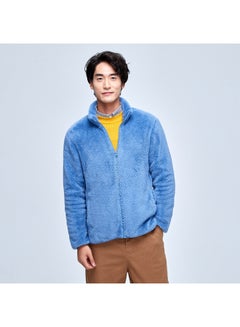 HALAMODO Coral Fleece Parka Jacket Blue  - Image 1