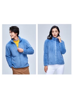 HALAMODO Coral Fleece Parka Jacket Blue  - Image 3