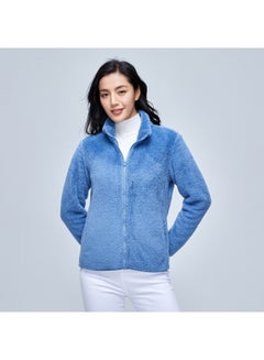 HALAMODO Coral Fleece Parka Jacket Blue  - Image 2