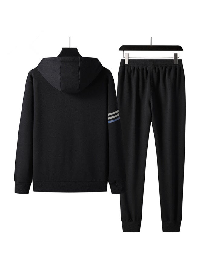 HALAMODO Sportswear Running Fitness Suit Black - Image 2