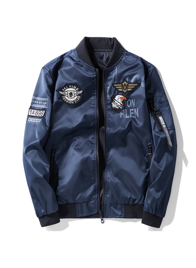 HALAMODO Double Sided Embroidered Jacket Blue/Black  - Image 1