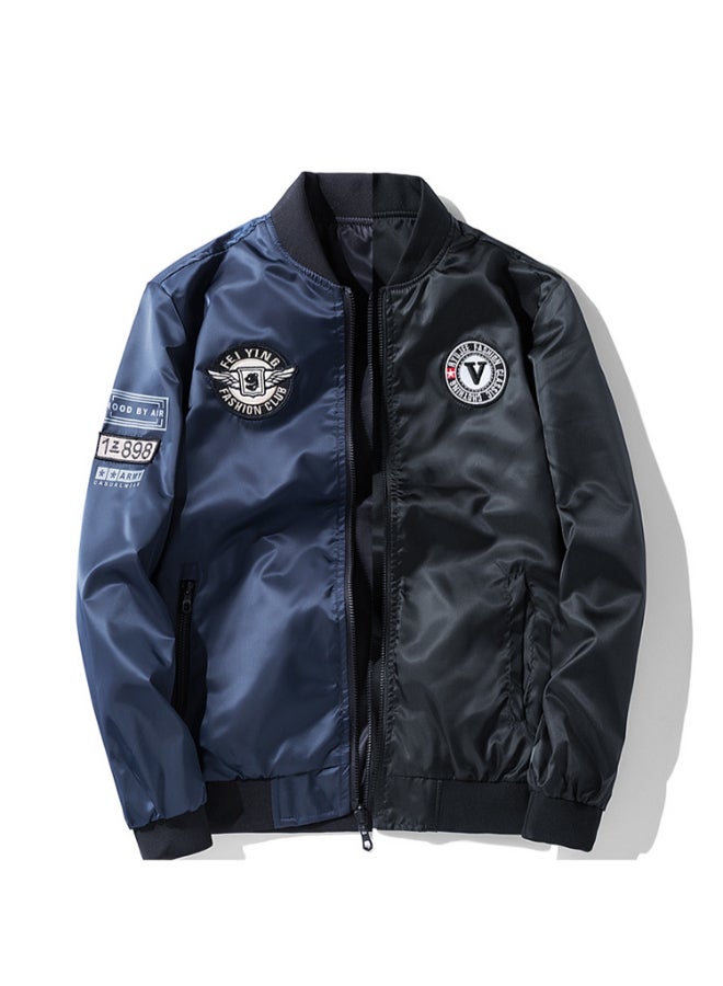 HALAMODO Double Sided Embroidered Jacket Blue/Black  - Image 2