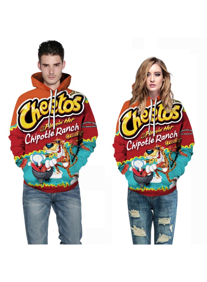 HALAMODO - Cheetos Snacks Digital Printing Hooded Pullover Multicolour - Image 1