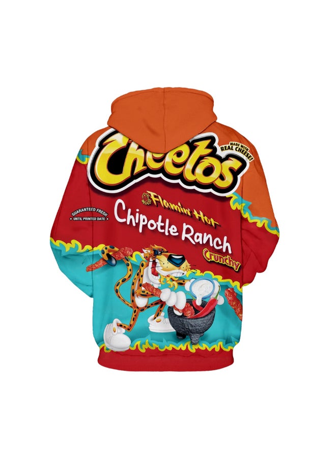 HALAMODO - Cheetos Snacks Digital Printing Hooded Pullover Multicolour - Image 1