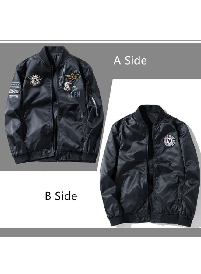HALAMODO Double Sided Embroidered Jacket Black  - Image 3
