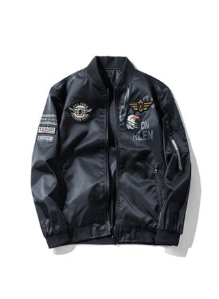 Double Sided Embroidered Jacket Black - v1630737010/N50614046V_1
