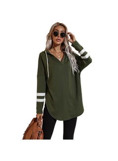 HALAMODO Long-Sleeved Hoodie Green/White  - Image 1