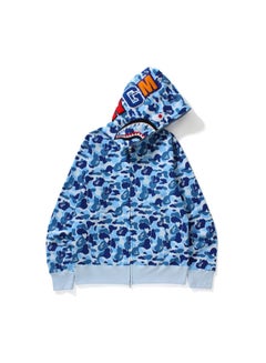 HALAMODO Casual Stylish Zip Through Blue  - Image 1