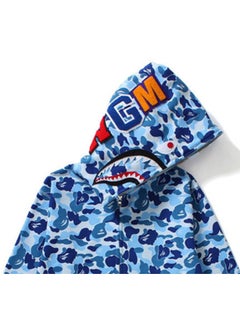 HALAMODO Casual Stylish Zip Through Blue  - Image 2