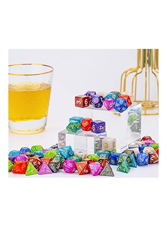 CiaraQ 70-Piece Polyhedral Dice Set With Drawstring Pouch For Dungeons And Dragons  - Image 2