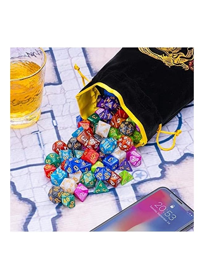 CiaraQ 70-Piece Polyhedral Dice Set With Drawstring Pouch For Dungeons And Dragons  - Image 3