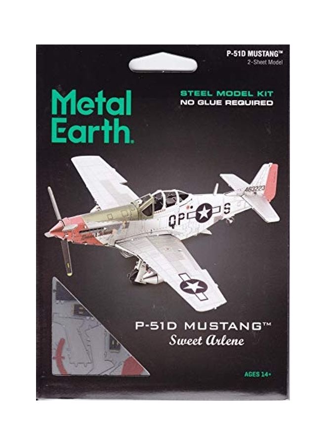 Fascinations Metal Earth P-51D Mustang Sweet Arlene 3D Metal Model Kit - Image 1
