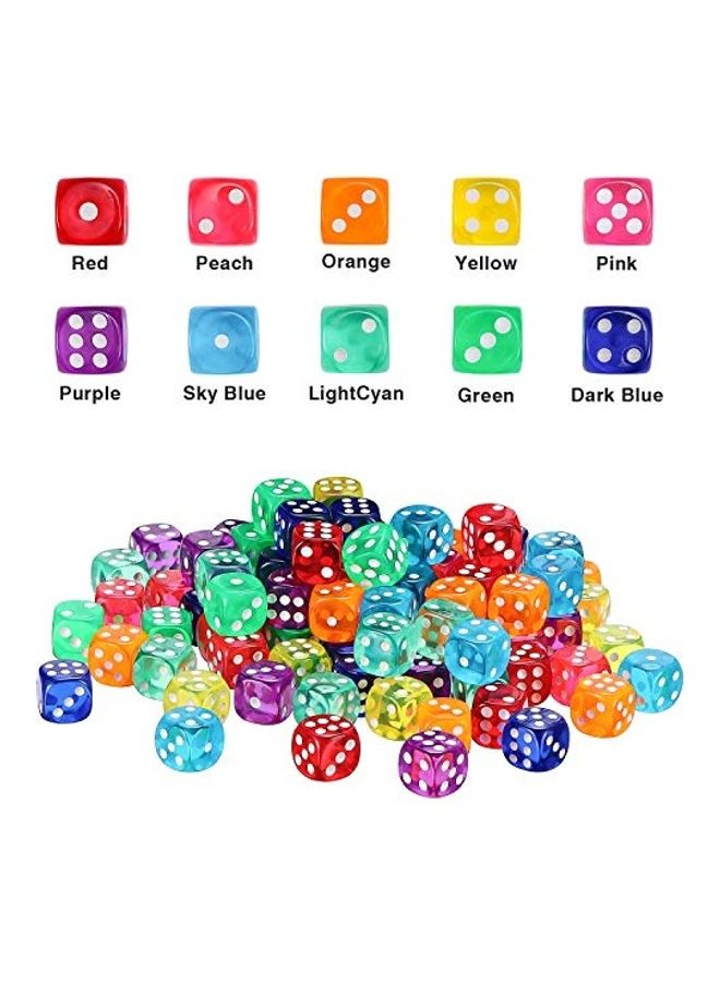 Blulu - 100-Piece 6-Sided Game Dice Set - Image 1