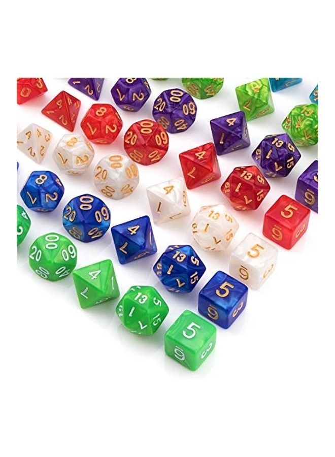 70-Piece Polyhedral Dice Set For Dungeons And Dragons