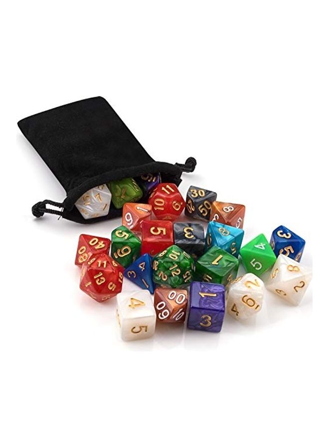 70-Piece Polyhedral Dice Set For Dungeons And Dragons