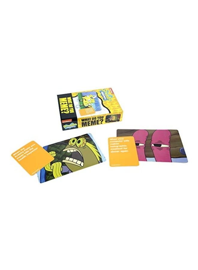 WHAT DO YOU MEME? - Spongebob Squarepants Deck Card Game Set - Image 1
