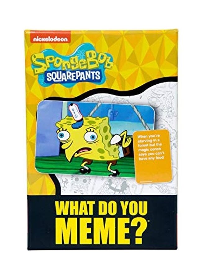WHAT DO YOU MEME? - Spongebob Squarepants Deck Card Game Set - Image 1