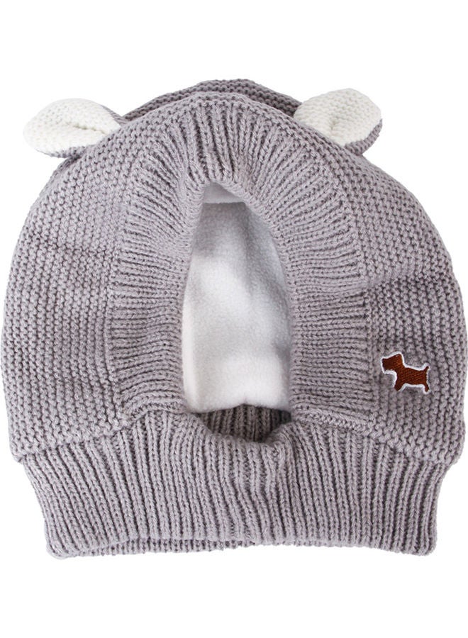 قبعة محبوكة للحيوانات الأليفة رمادي 24x2x16سم - Image 1